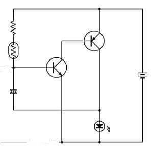 CdSを使って周波数変更する回路例（2）