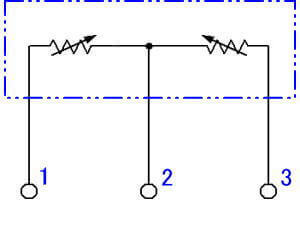 磁気抵抗素子の内部回路