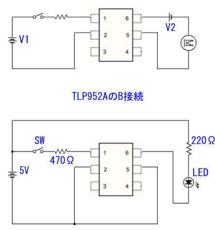 TLP952Aの確認用回路例