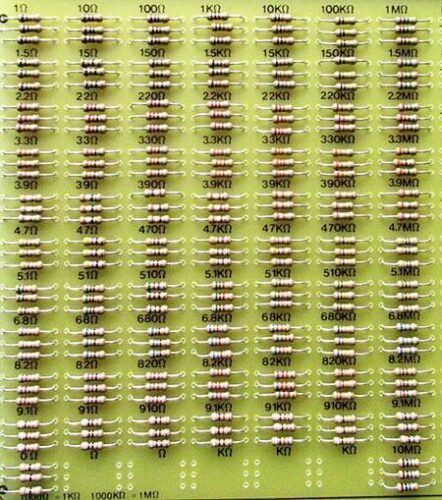 抵抗器のセット例