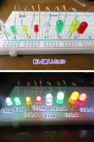 このようにして電圧電流を測ります