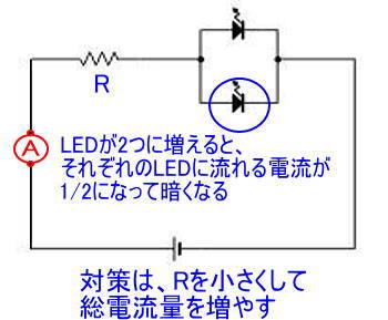 並列つなぎの場合の考え方