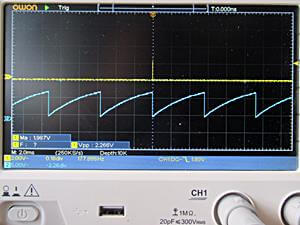 発振の様子の波形