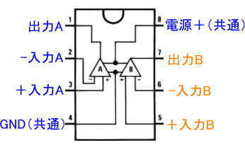 オペアンプの内部結線例