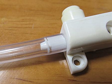 ホースを取り替えた後