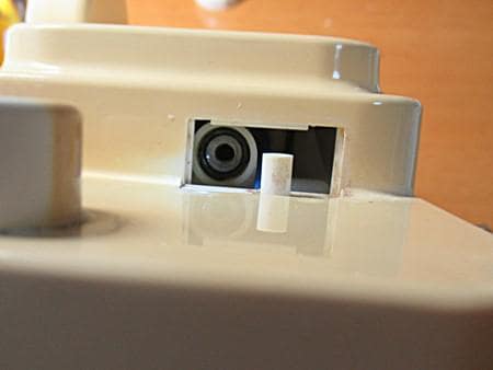 本体への接続部のパッキン部分