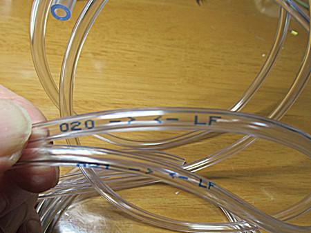 ホームセンターで購入した40円/mのビニールホース