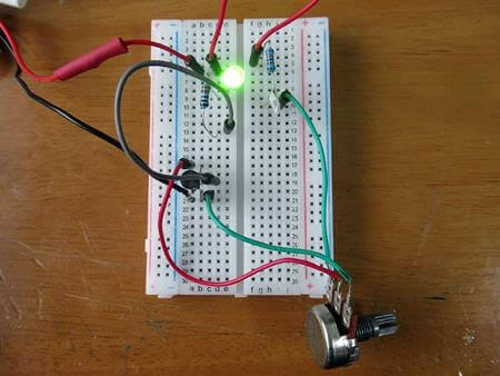 点灯させた様子