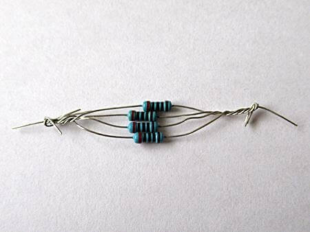 50Ωの合成抵抗をつくってみた