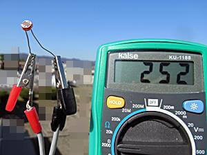 戸外での抵抗値