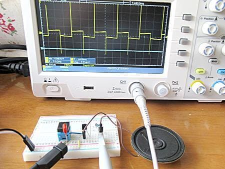 ICから出るオシロ波形