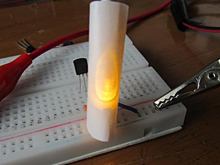 紙で覆うとローソク感が出ます