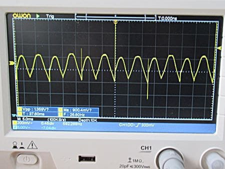 発電状態の波形