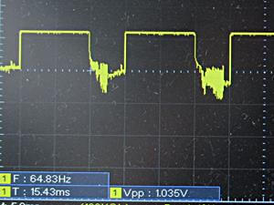 LEDをつないだときの波形例