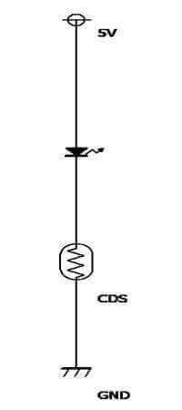 CdS点灯基本回路