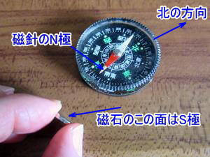 磁石の極性を知る方法