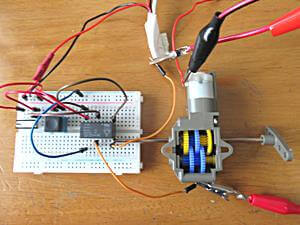 ②モーターを回してみる