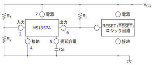 M51957Aの標準仕様回路
