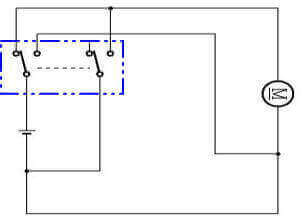 回転方向をスイッチで変える回路例