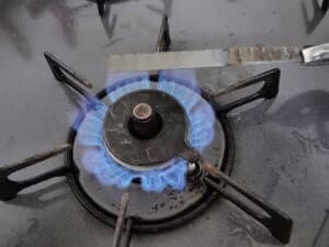 700℃目標で加熱