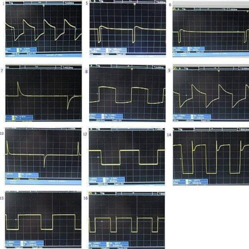 各発振例での観察波形
